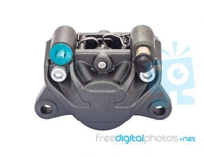 Isolated Pump Brake On White Stock Photo