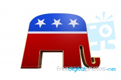 Isolated Republican Party Symbol  Stock Image