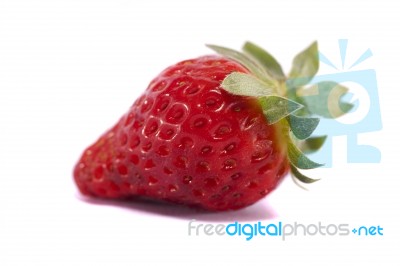 Isolated Strawberries Stock Photo