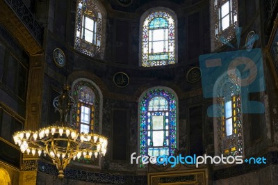 Istanbul, Turkey - May 26 : Interior View Of The Hagia Sophia Museum In Istanbul Turkey On May 26, 2018 Stock Photo