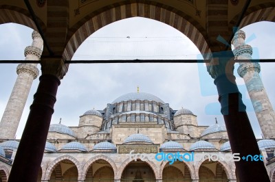 Istanbul, Turkey - May 28 : Exterior View Of The Suleymaniye Mosque In Istanbul Turkey On May 28, 2018 Stock Photo