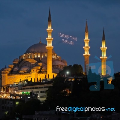 Istanbul, Turkey - May 28 : Exterior View Of The Suleymaniye Mosque In Istanbul Turkey On May 28, 2018 Stock Photo