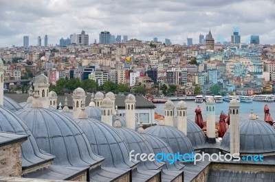 Istanbul, Turkey - May 28 : Exterior View Of The Suleymaniye Mosque In Istanbul Turkey On May 28, 2018] Stock Photo