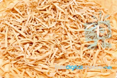 Italian Fettuccine Pasta Stock Photo