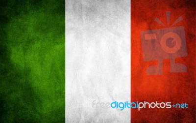 Italian Flag Stock Photo