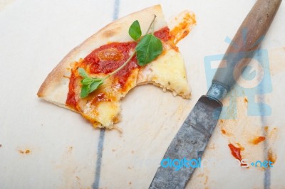 Italian Pizza Margherita Stock Photo