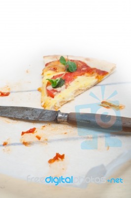 Italian Pizza Margherita Stock Photo