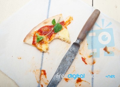 Italian Pizza Margherita Stock Photo