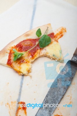 Italian Pizza Margherita Stock Photo