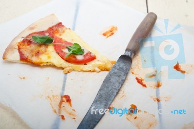 Italian Pizza Margherita Stock Photo