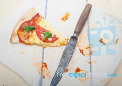 Italian Pizza Margherita Stock Photo