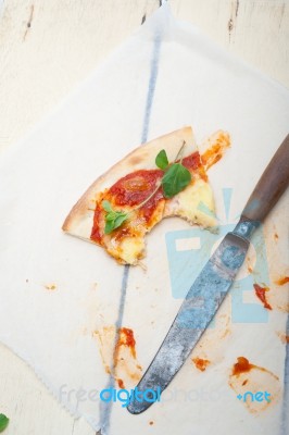 Italian Pizza Margherita Stock Photo