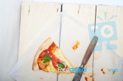 Italian Pizza Margherita Stock Photo