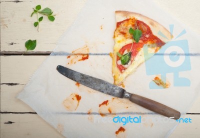 Italian Pizza Margherita Stock Photo