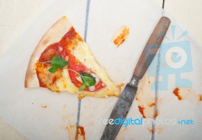 Italian Pizza Margherita Stock Photo