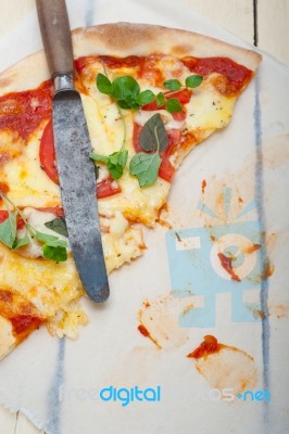 Italian Pizza Margherita Stock Photo