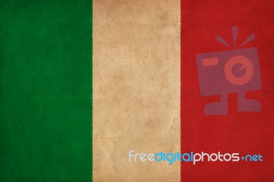 Italy Flag Drawing ,grunge And Retro Flag Series Stock Image