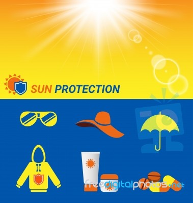 Item For Sun Protection And Sun Shine Stock Image