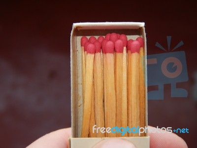 Items For Smoking Pipes And Cigarettes, Lighters, Matches  Stock Photo