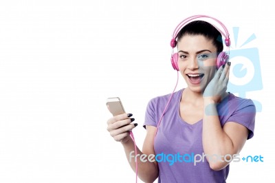 It's Is My Favorite Song ! Stock Photo