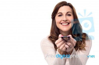 It's My First Credit Card Stock Photo