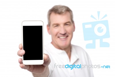 It's My New Smart Phone! Stock Photo