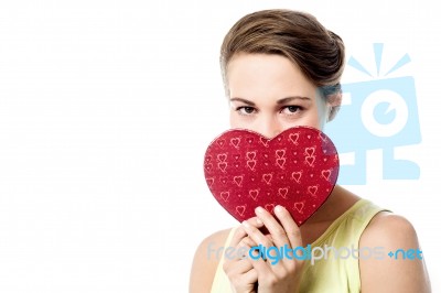 It's My Valentine Gift Stock Photo