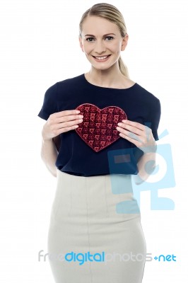 It's My Valentine Gift ! Stock Photo