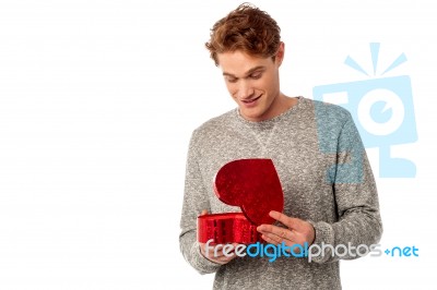 It's Really Surprised Gift Stock Photo