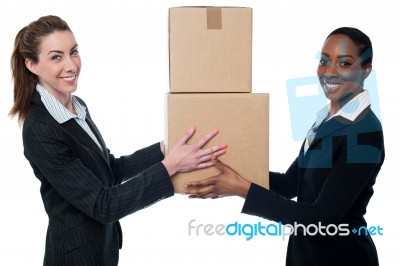 It's Teamwork. Business Concept Stock Photo