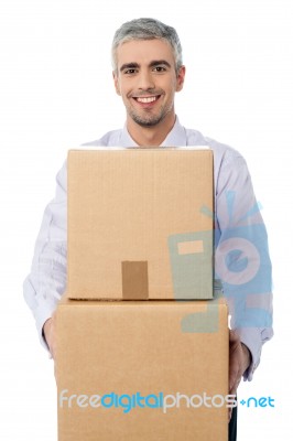 Its Time To Move To A New Office Stock Photo