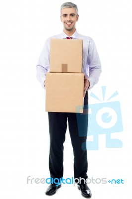 Its Time To Move To A New Office Stock Photo