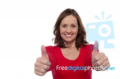 Its Time To Rejoice, Thumbs Up Stock Photo