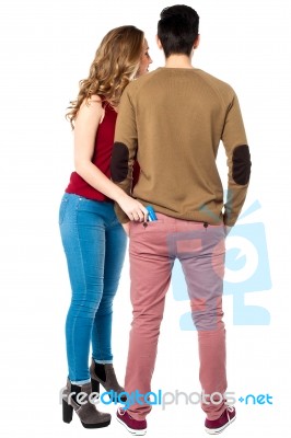 Its Time To Shop Secretly! Stock Photo