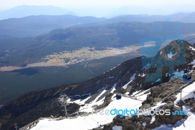 Jade Dragon Snow Mountain Stock Photo