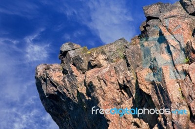 Jagged Red Rocks Stock Photo