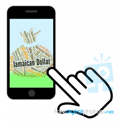 Jamaican Dollar Indicates Currency Exchange And Dollars Stock Image