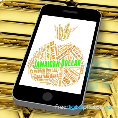 Jamaican Dollar Represents Currency Exchange And Coinage Stock Image