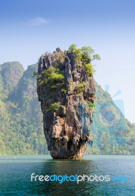 James Bond Island Geology Rock Formation Stock Photo