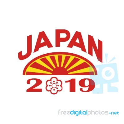 Japan 2019 Icon Stock Image