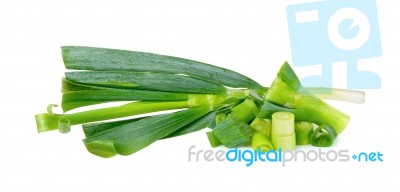 Japanese Bunching Onion Stock Photo