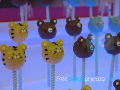 Japanese Cake Pops Stock Photo