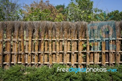 Japanese Fence Stock Photo