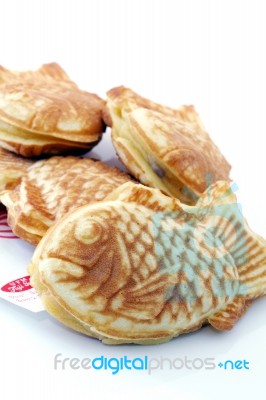 Japanese Fish Shaped Pastry Stock Photo