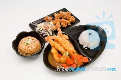 Japanese Food Tray Stock Photo