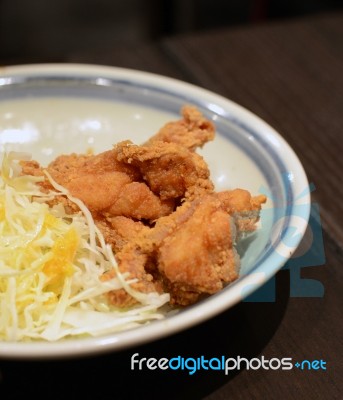 Japanese Fried Chicken Stock Photo