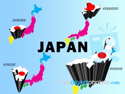 Japanese Islands Stock Image