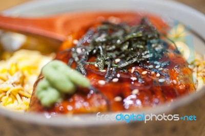 Japanese Ramen Noodles Stock Photo