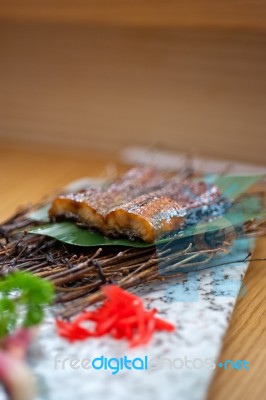 Japanese Style Roasted Eel Stock Photo