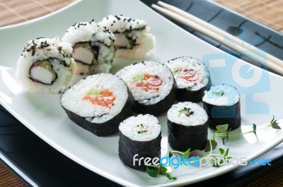 Japanese Sushi Stock Photo